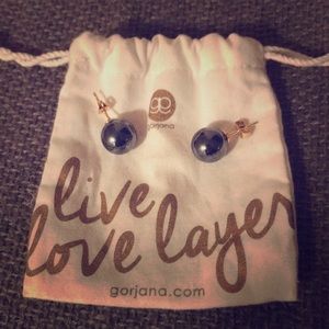 Gorjana hematite stud earrings